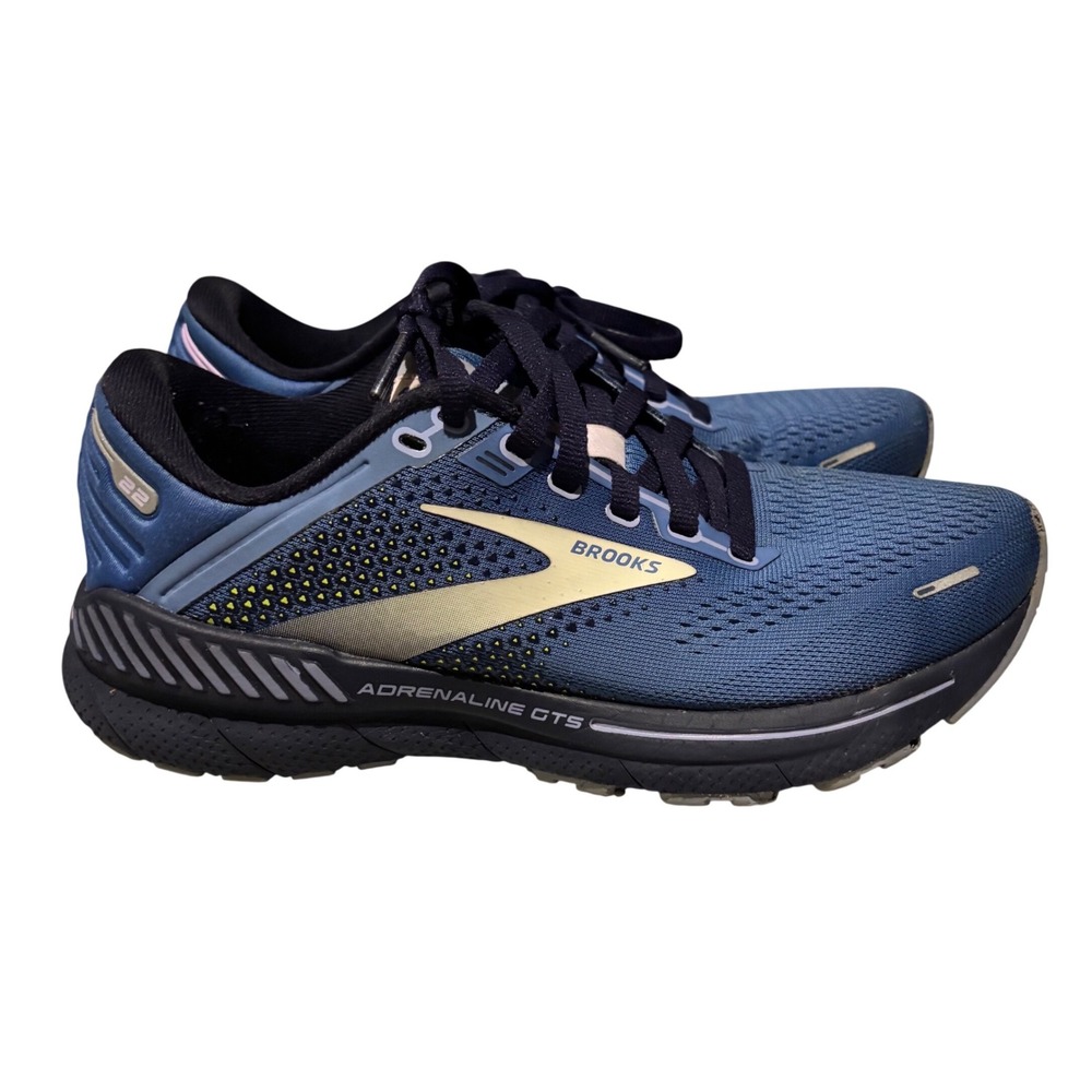 Brooks Adrenaline GTS 22 Womens Running Shoes Blue Navy 1203531B467 Size 6 - Picture 3 of 10